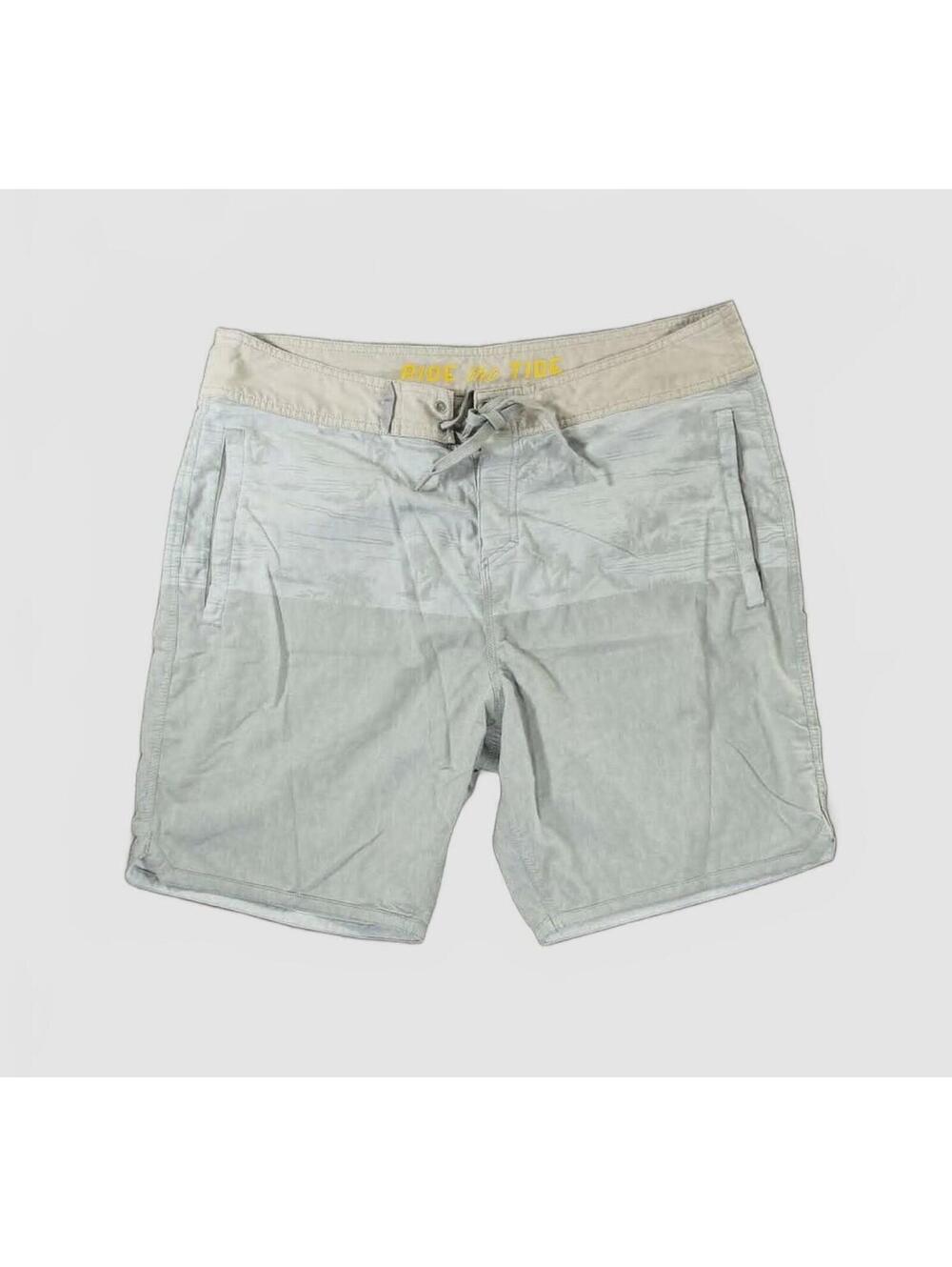 Marsh Wear Men's Size 36 Ride the Tide Light Gray Board Shorts Tropical